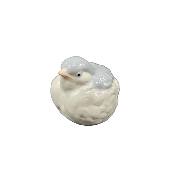 Vintage Otagiri Ceramic Bird Gray & White OMC Sticker - Made in Japan - Picture 1 of 4